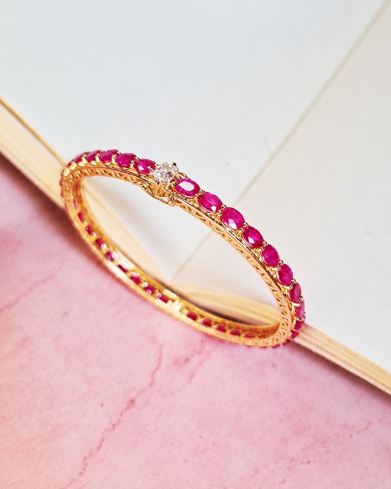 Burmese Ruby Bangle