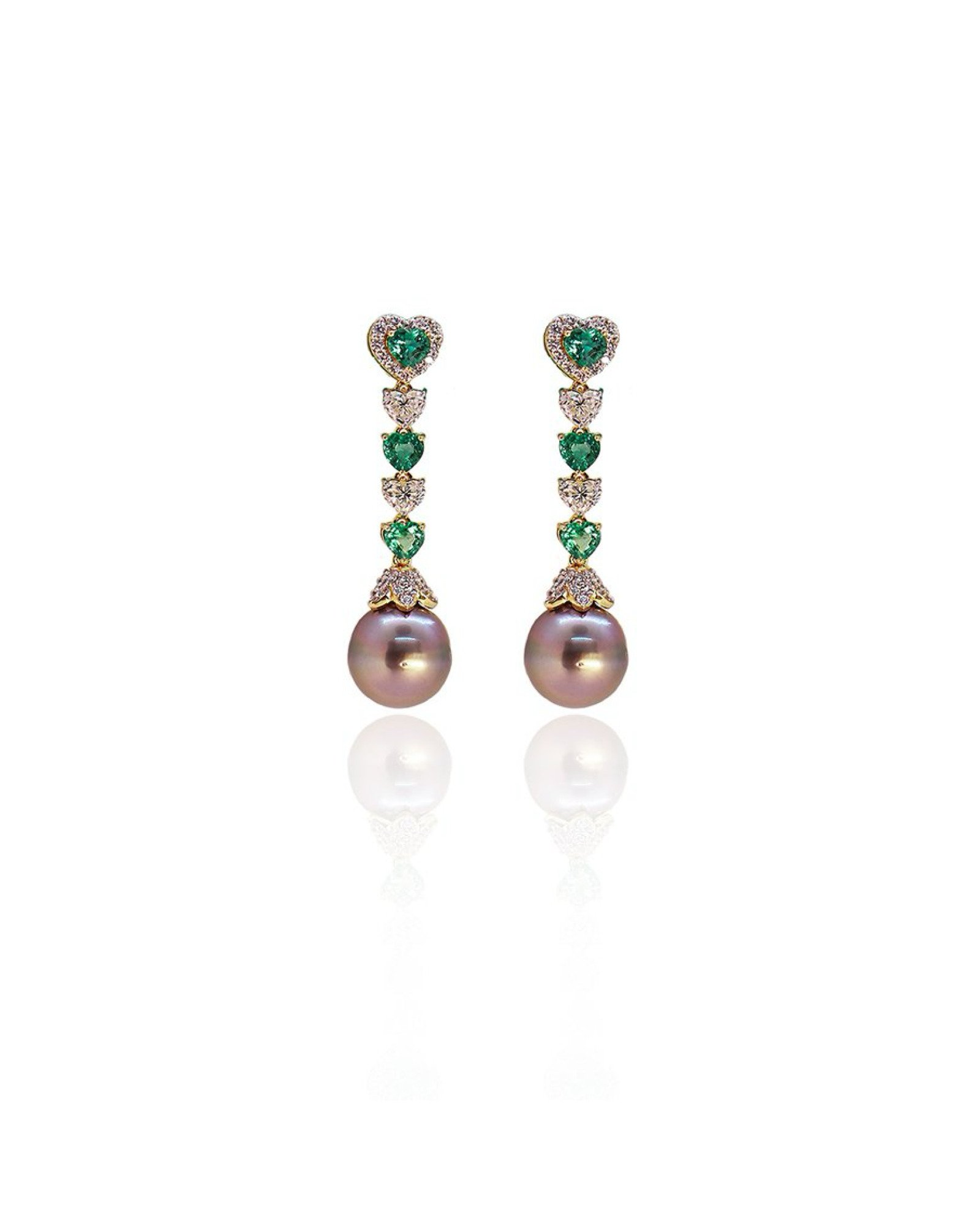 Verde Heart Earrings