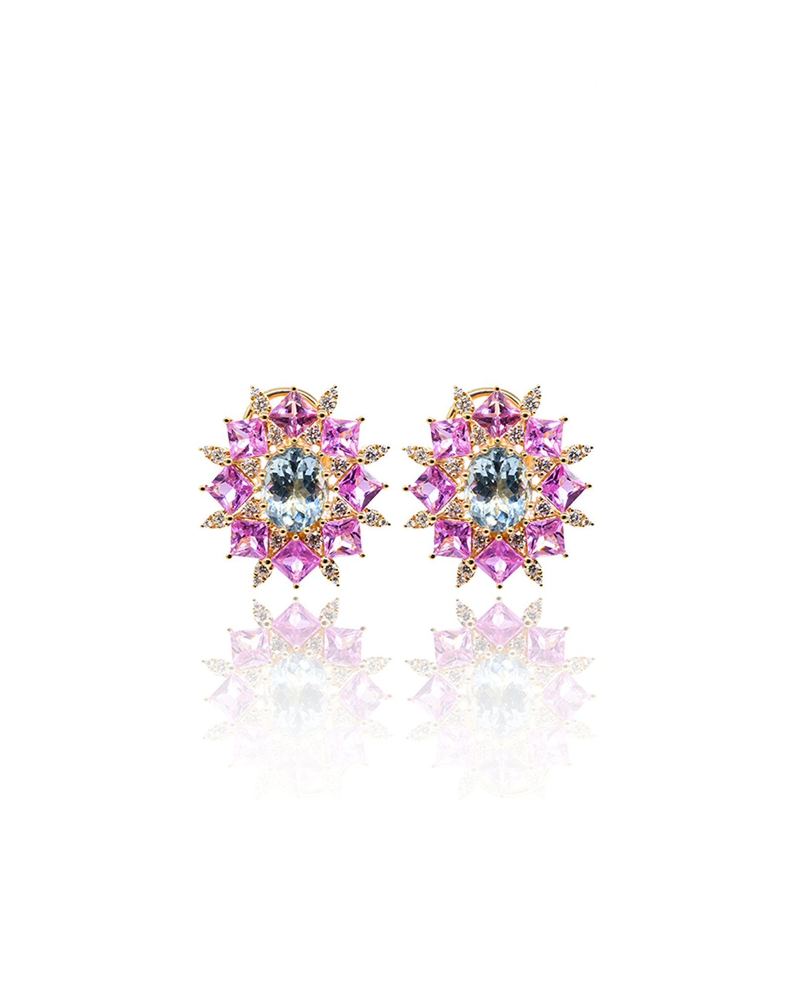 The Pink Aster Studs