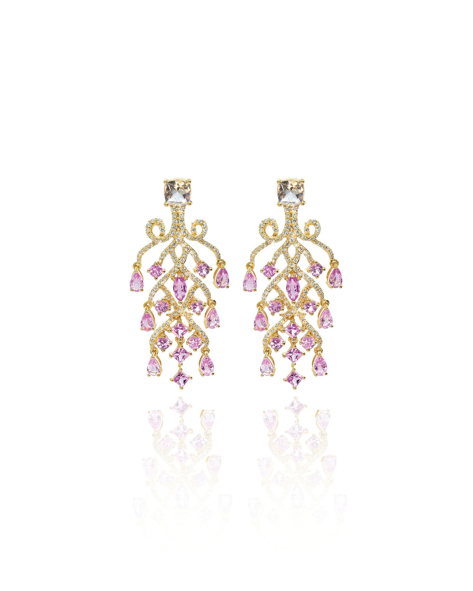 The Pink Trumpet Earrings