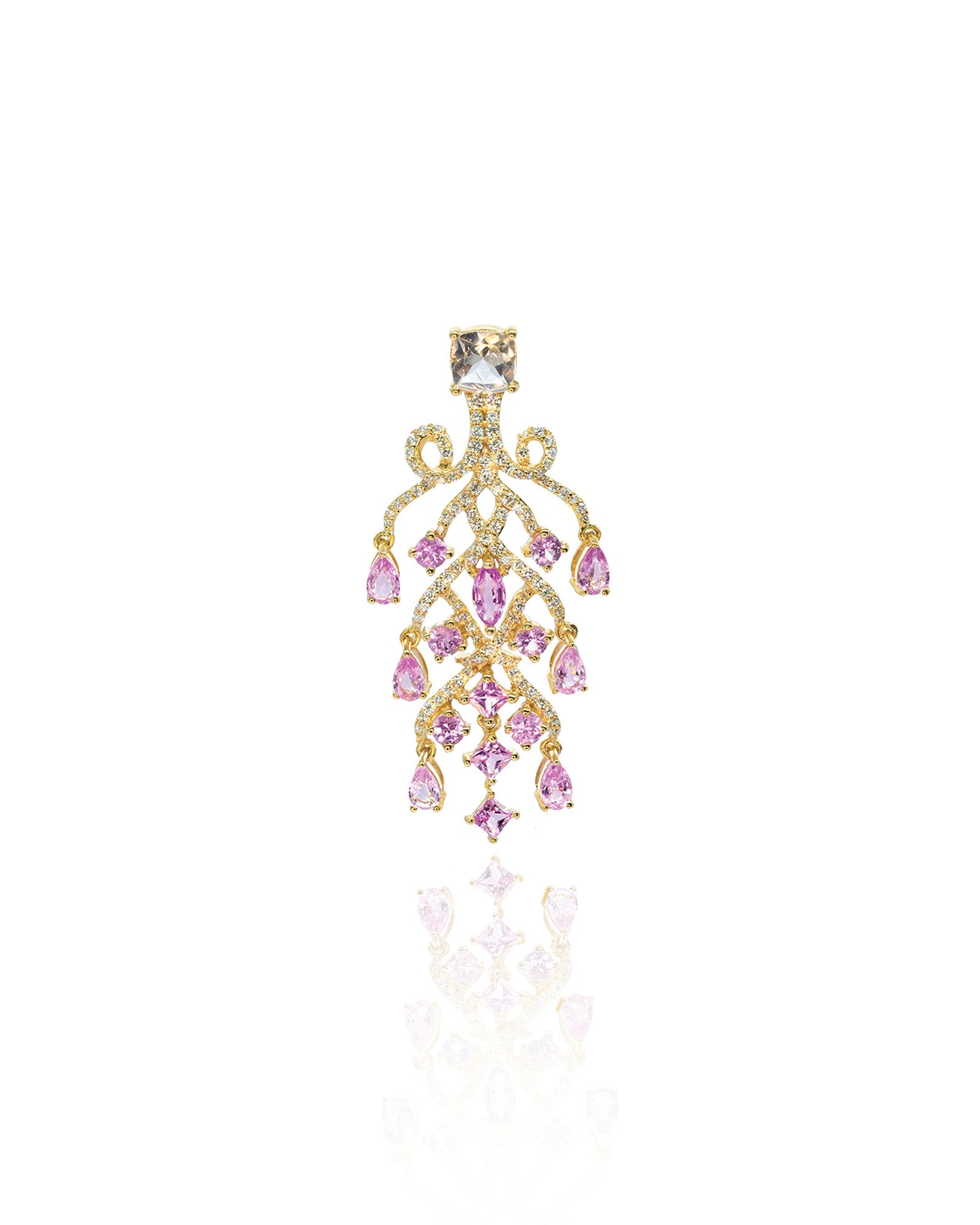 The Pink Trumpet Pendant