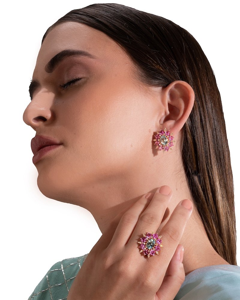 The Pink Aster Studs - Image 2